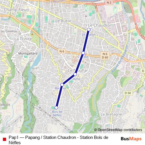 Pap1 funicular Line Map