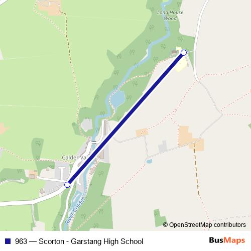 963 bus Line Map