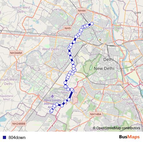 804down bus Line Map