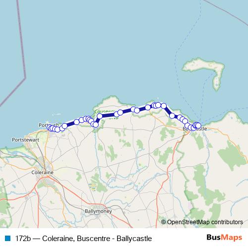172b bus Line Map