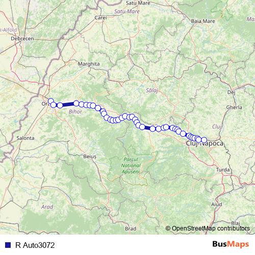 R Auto3072 bus Line Map