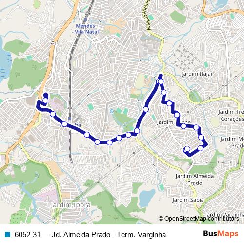 6052-31 bus Line Map