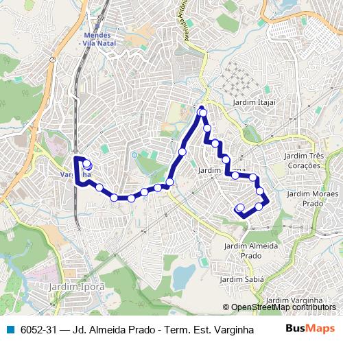 6052-31 bus Line Map