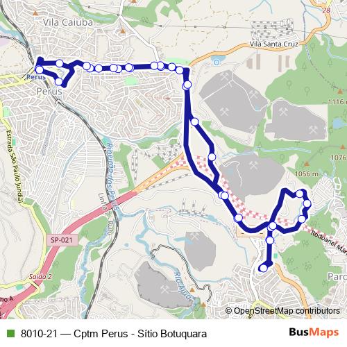 8010-21 bus Line Map