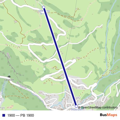 1900 cable-car Line Map