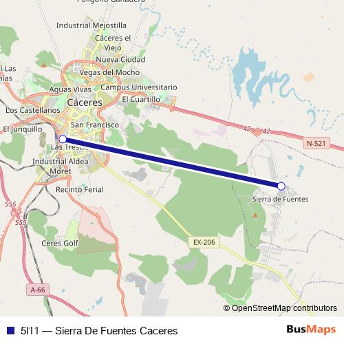 5l11 bus Line Map