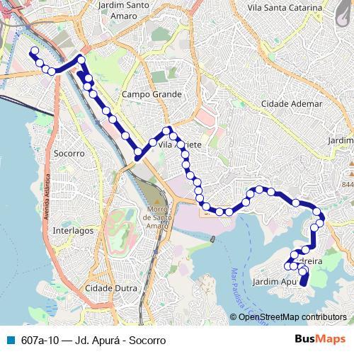 607a-10 bus Line Map