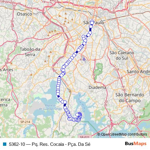 5362-10 bus Line Map