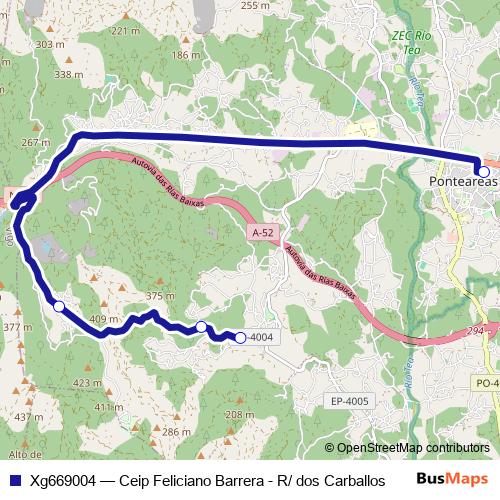 Xg669004 bus Line Map