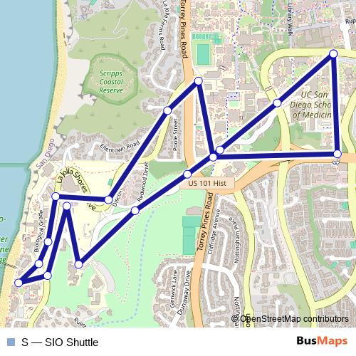 S bus Line Map