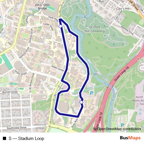 S bus Line Map