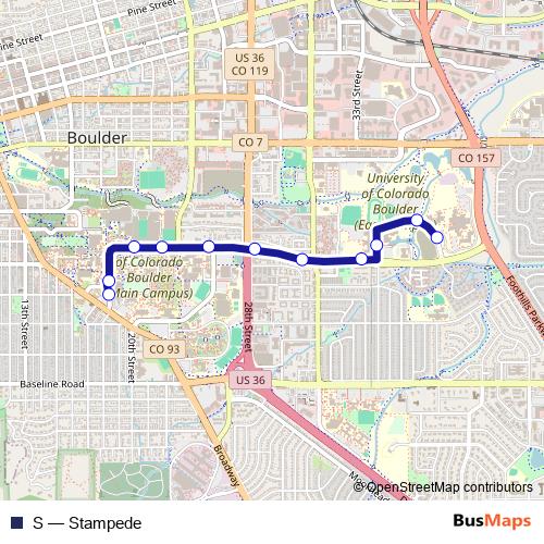 S bus Line Map