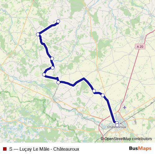 S bus Line Map