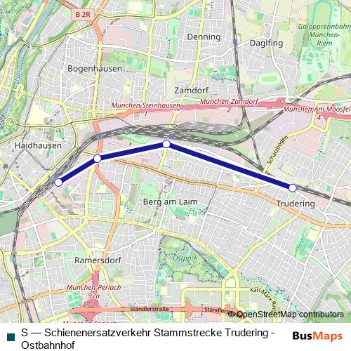 S bus Line Map