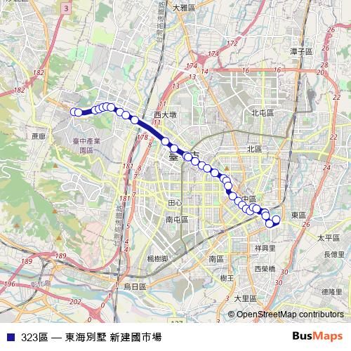 323區 bus Line Map