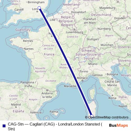 CAG-Stn air Line Map
