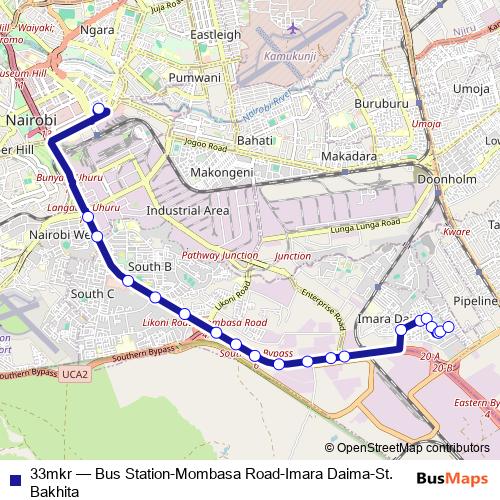 33mkr bus Line Map