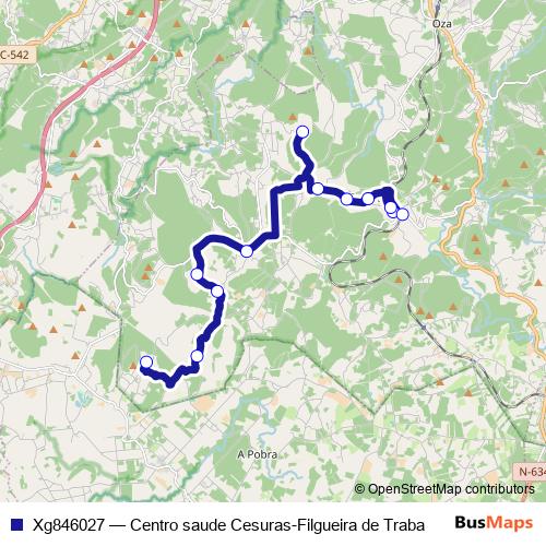Xg846027 bus Line Map