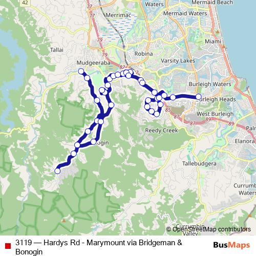 3119 bus Line Map