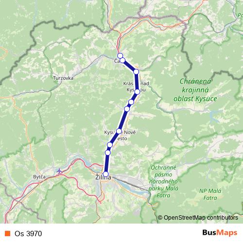 Os 3970 rail Line Map