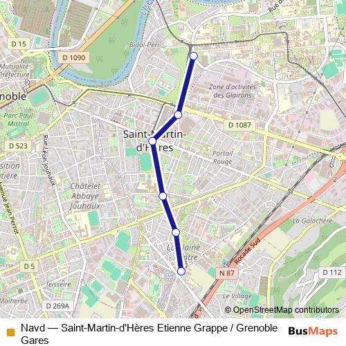 Navd bus Line Map