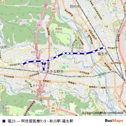 福23 bus Line Map