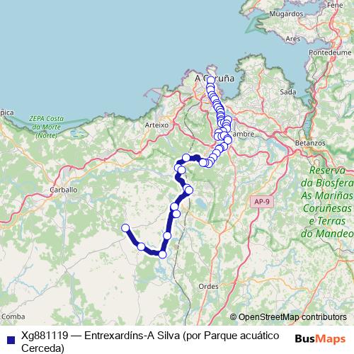 Xg881119 bus Line Map