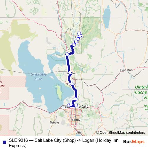 SLE 9016 bus Line Map