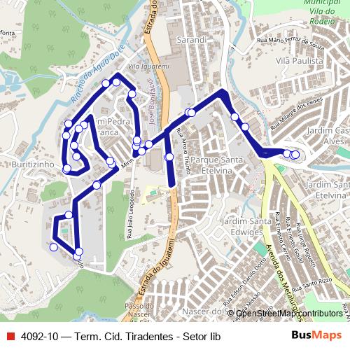 4092-10 bus Line Map