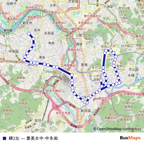 綠2左 bus Line Map