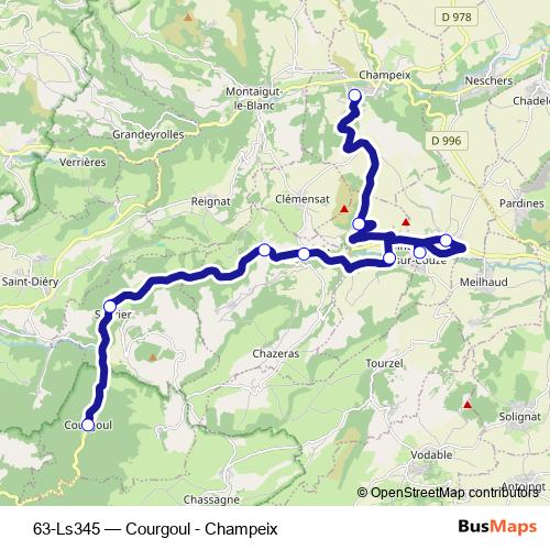 63-Ls345 bus Line Map