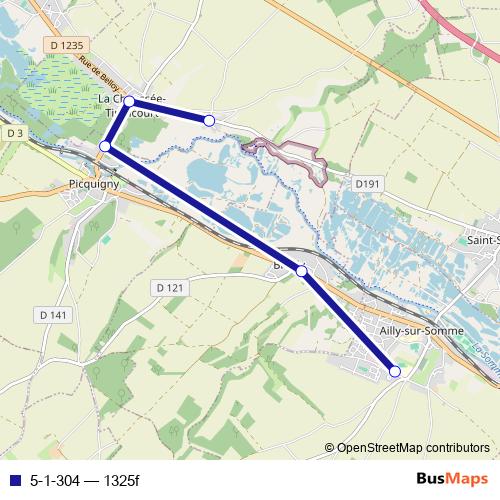 5-1-304 bus Line Map