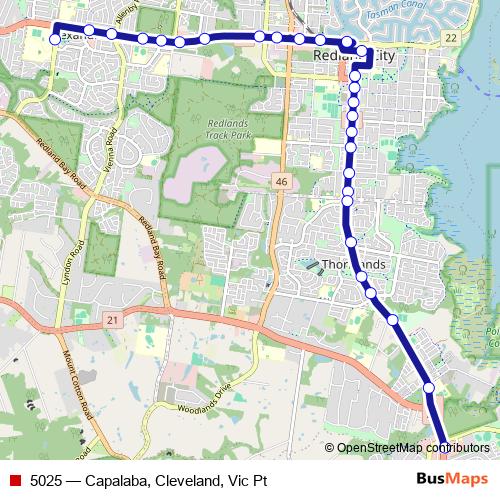 5025 bus Line Map