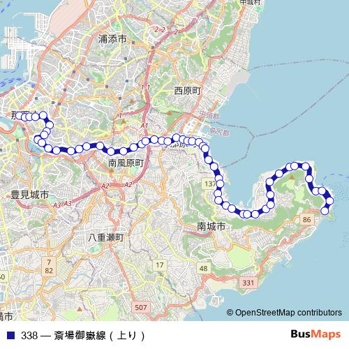 338 bus Line Map