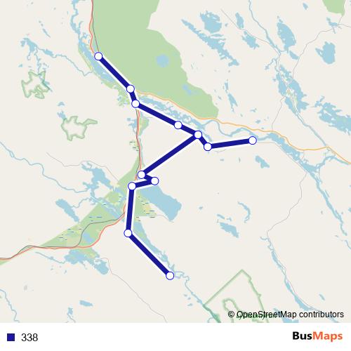 338 bus Line Map