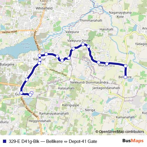 329-E D41g-Blk bus Line Map