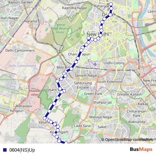 0604(NS)Up bus Line Map