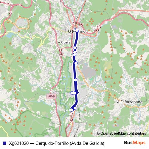 Xg621020 bus Line Map