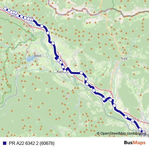 PR A22 6342 2 (60678) bus Line Map