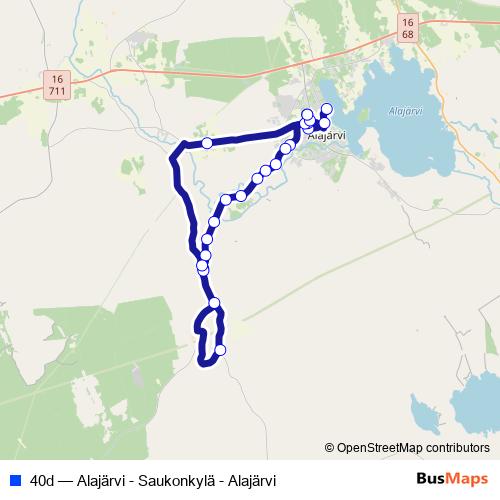 40d bus Line Map