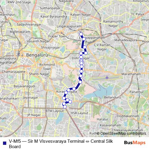 V-Mf5 bus Line Map
