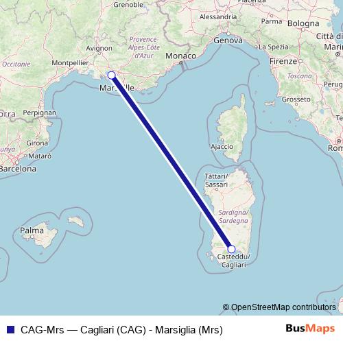 CAG-Mrs air Line Map