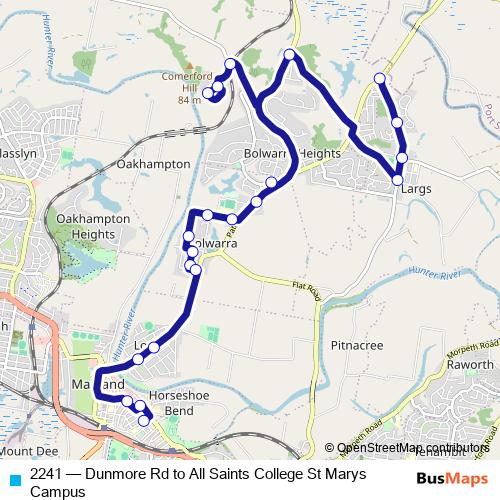 2241 bus Line Map