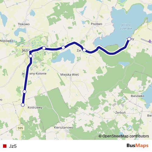 Jz5 bus Line Map