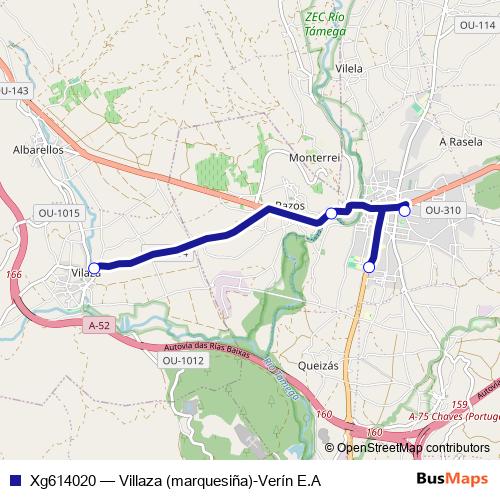 Xg614020 bus Line Map