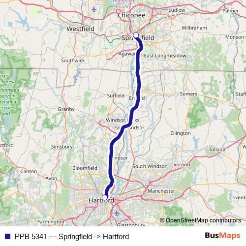 PPB 5341 bus Line Map