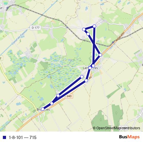 1-8-101 bus Line Map
