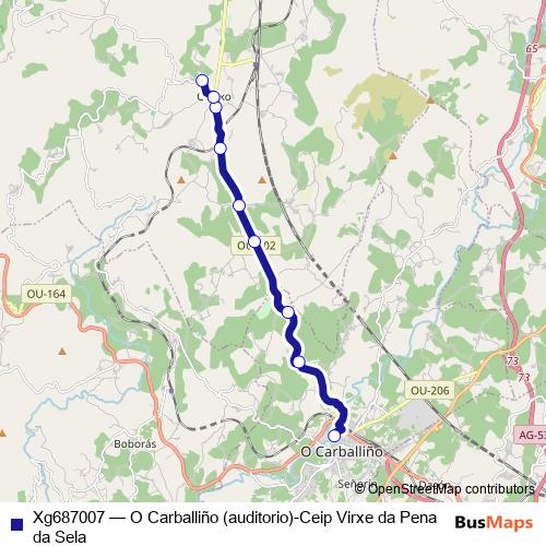 Xg687007 bus Line Map