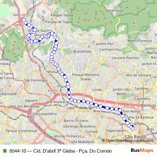 8544-10 bus Line Map