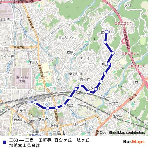三63 bus Line Map